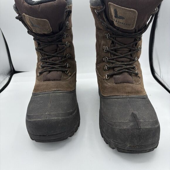 Field & Stream FS Pac Boots Mens 11 Water Resistant 3M Thinsulate 400g Brown D - Picture 4 of 10